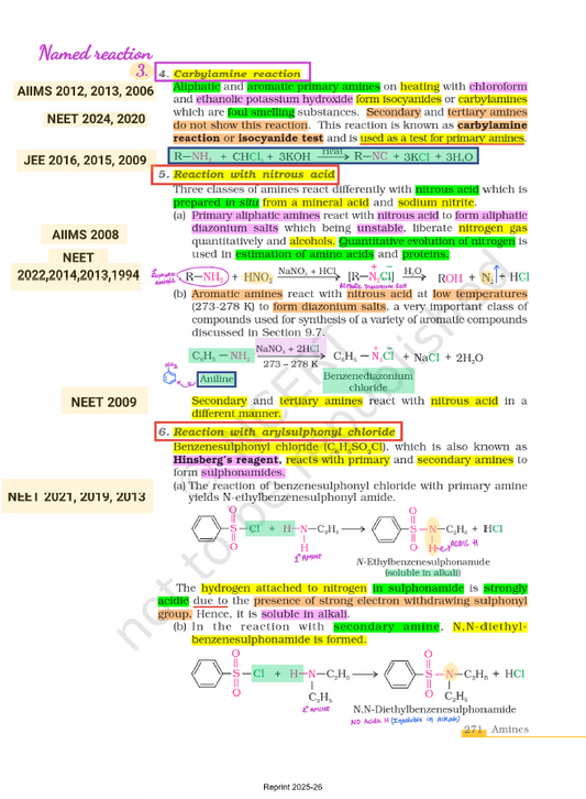 Complete Organic Chemistry NCERT Highlights PDF (Class 11 & 12)